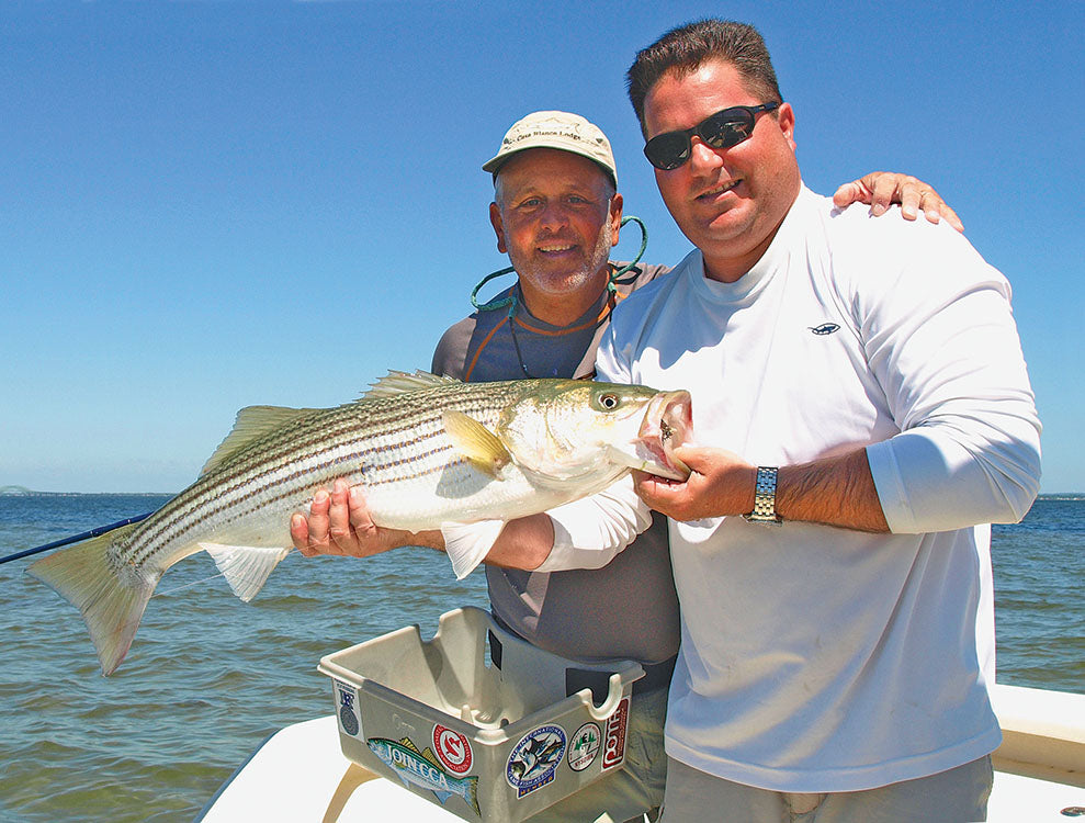 Skinny Water… and Fat Striped Bass by Angelo Peluso – Flyfishing