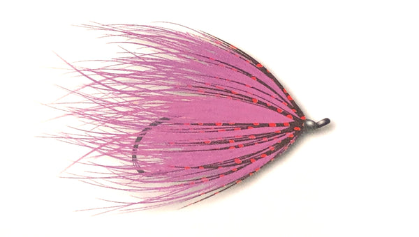 hot pink marabou spey fly body hackle collar head