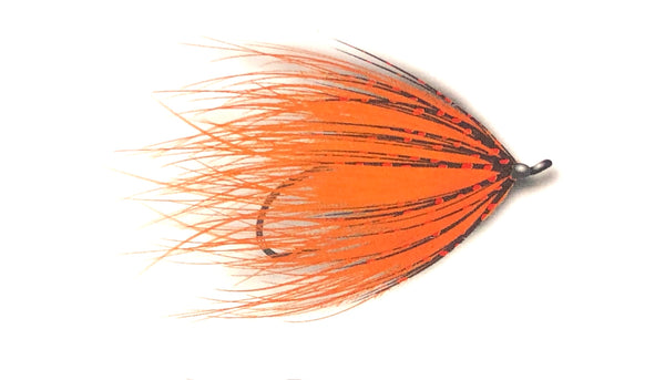 hot orange marabou spey fly 