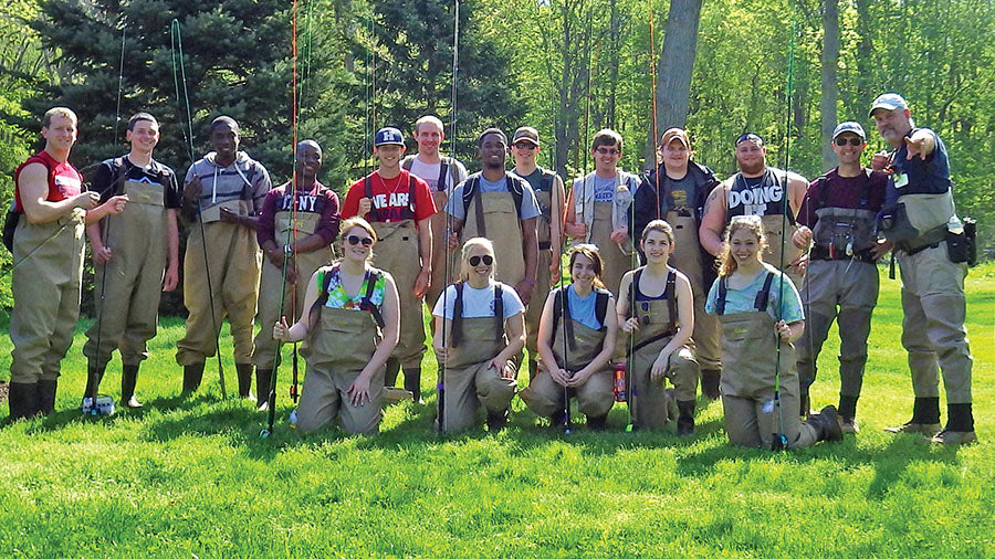 fly fishing class waders school