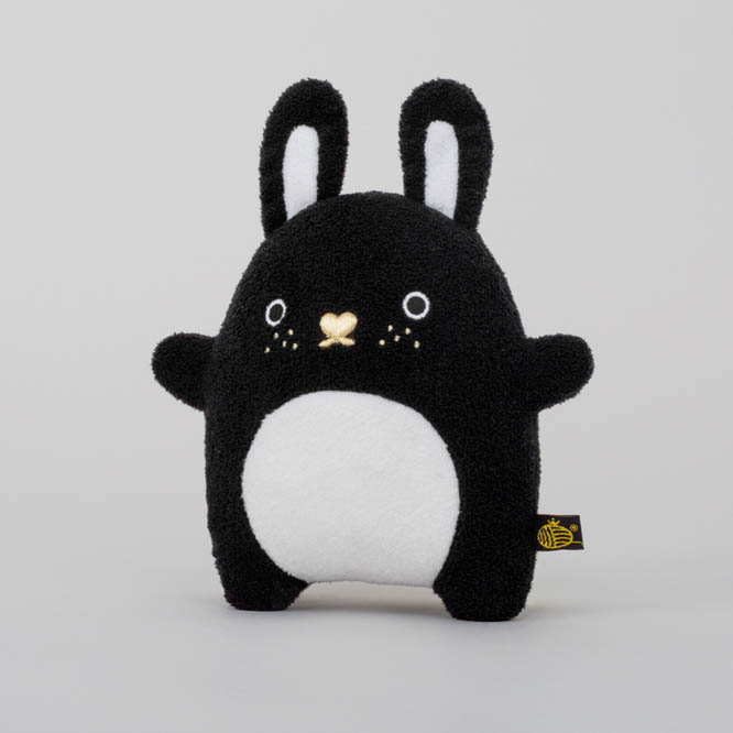 black stuffed rabbit