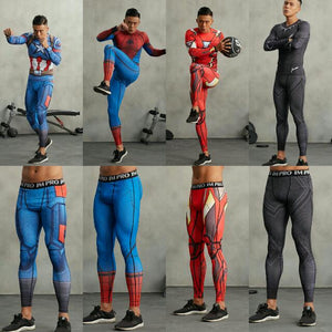 mens superhero compression pants