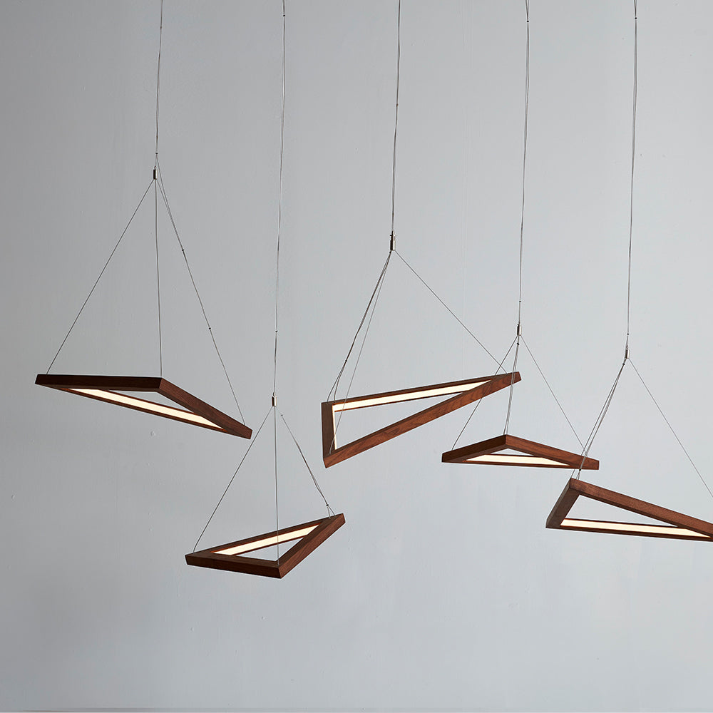 triangular pendant light