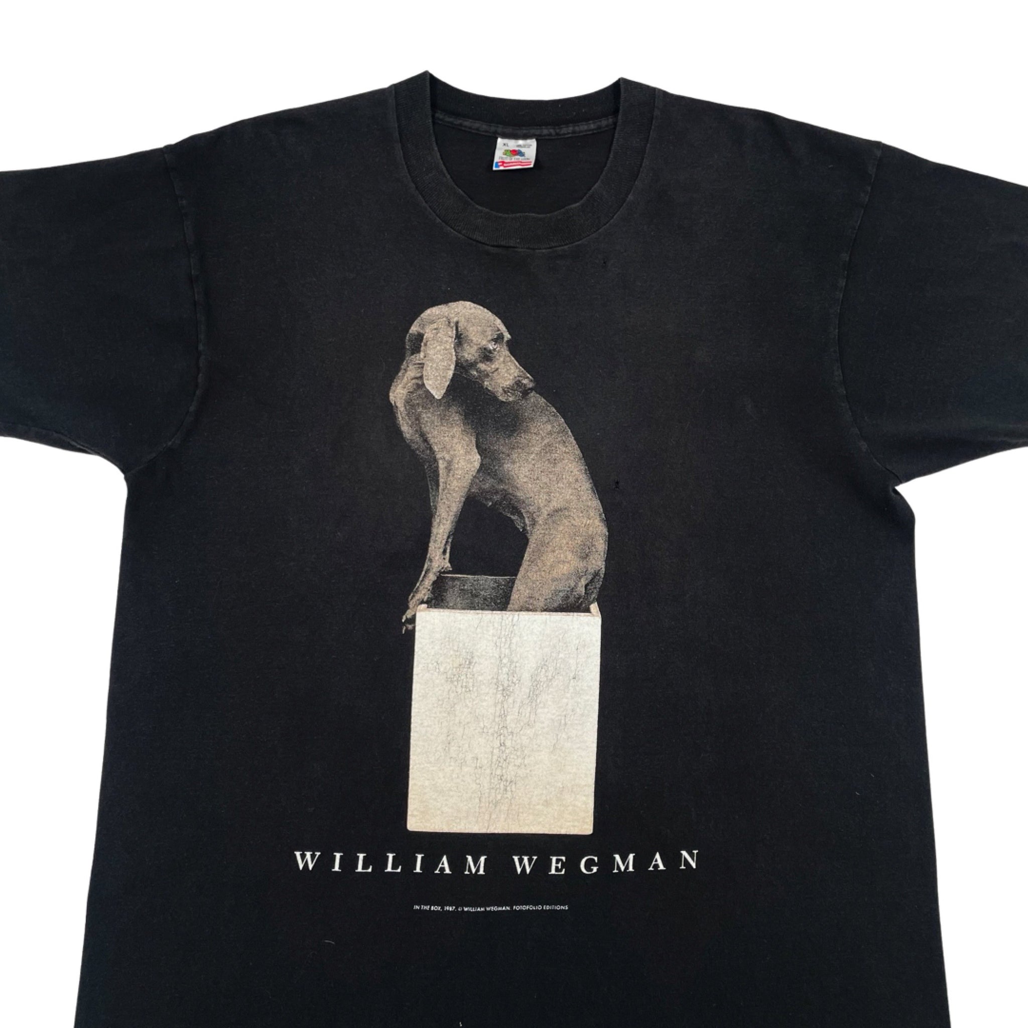 90s アート フォト  Tシャツ ビンテージ ウィリアム ウェグマン 写真家