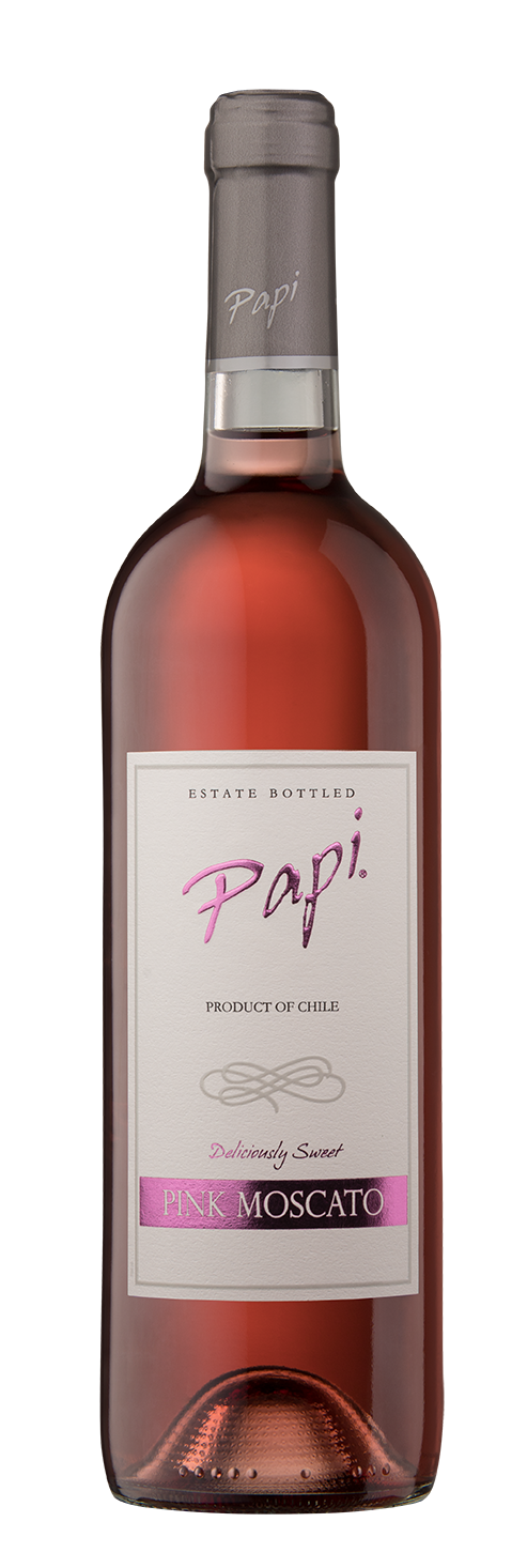 Bottle of Papi Wines Pink Moscato