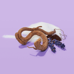  Melatonin, ashwagandha root, vanilla and lavender, ingredients in Kindroot Snooze.