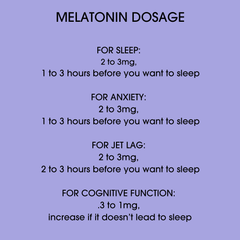 Melatonin dosage graphic