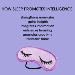 How sleep promotes intelligence by strengthening memories, gaining insights, integrating information, enhanced learning, creativity and focus