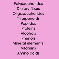 List of beneficial elements found in reishi mushrooms