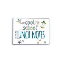Load image into Gallery viewer, too cool for school lunchbox notes
