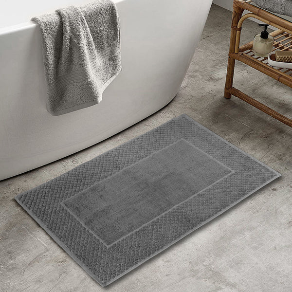 Diamond Bath Mat 20x35 / Grey bath