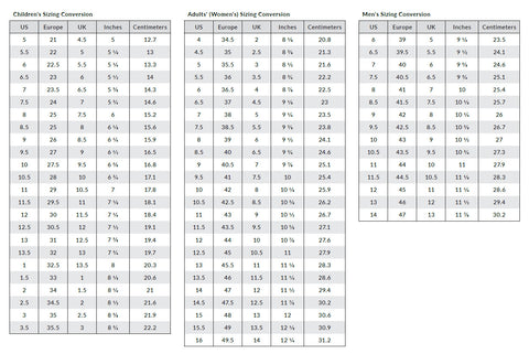 capezio size chart footwear dance shoes capezioaus australia dancewear shop elsternwick