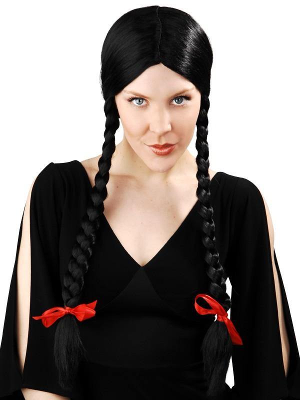 WEDNESDAY ADDAMS Girl's Costume & Wig Size 14 -  Hong Kong