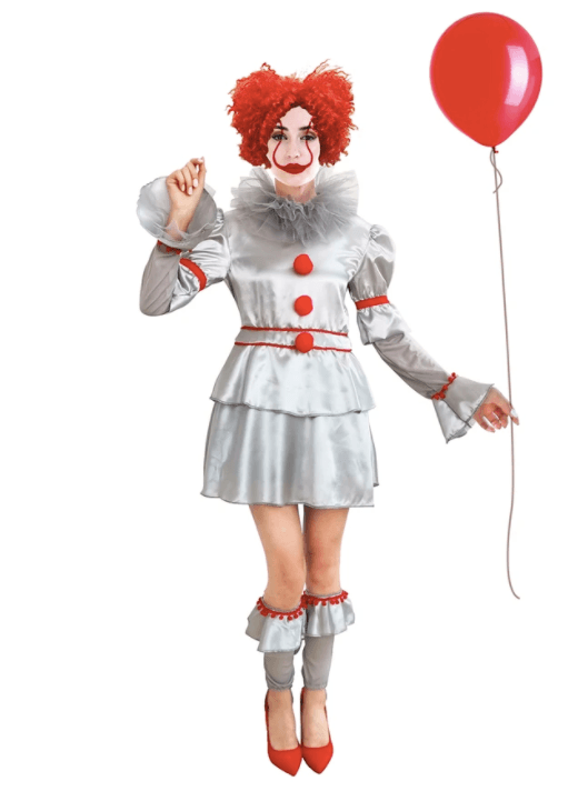 Adult Evil Clown Girl - Penny Wise – Upstage Dancewear & Costume Factory