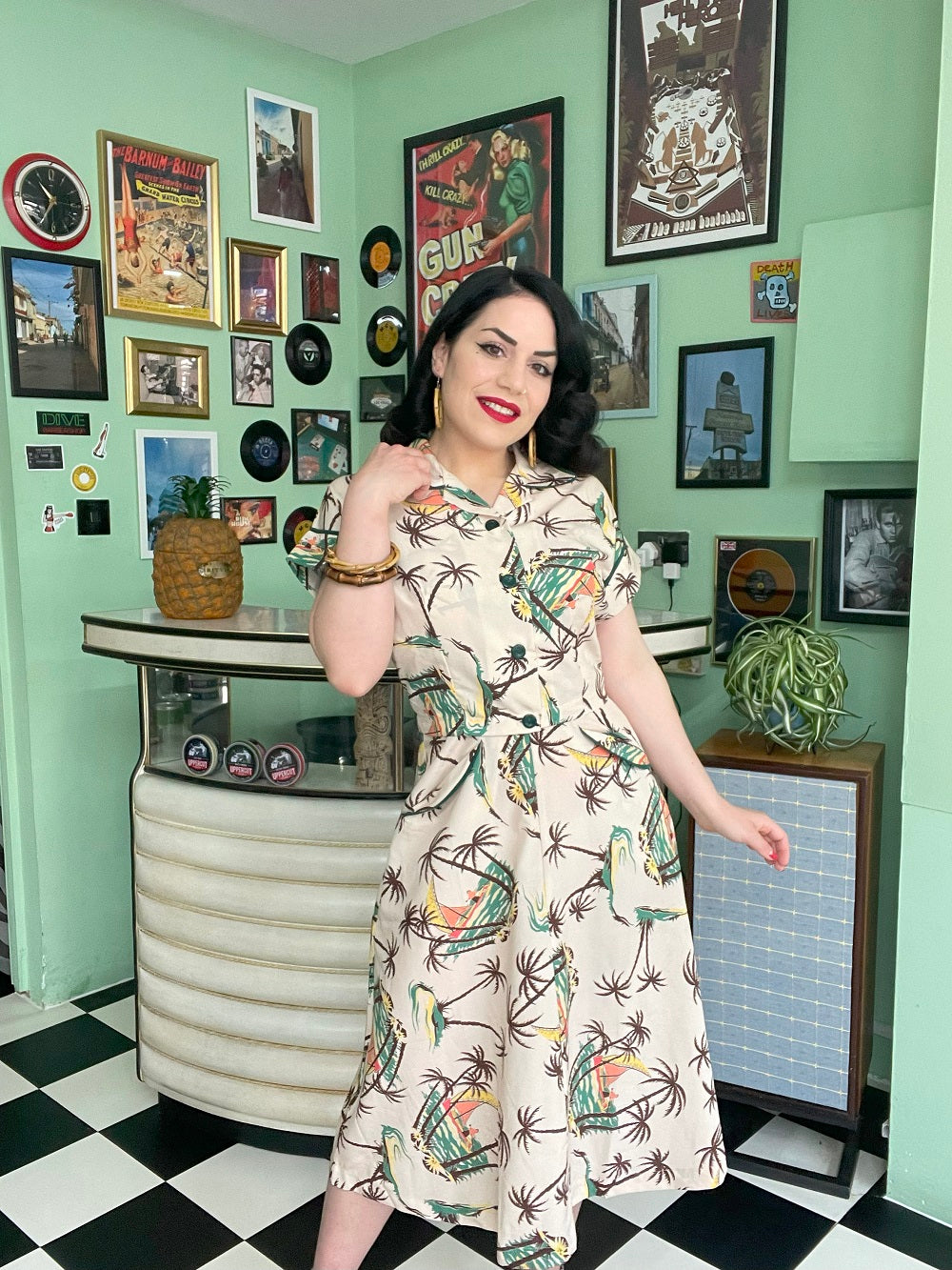 1940s Fashion Advice for Short Women The Lucille 2pc Sweetheart Dress  Bolero Set In Tahiti  True Late 1940s - Early 50s Vintage Style £59.95 AT vintagedancer.com