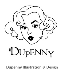 Shop & Buy Authentic Vintage 1940s & 50s Style Homeware & Gifts by Dupenny Illustration