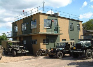 Glen Miller museum at Twinwood festival control tower .. 1940s events 