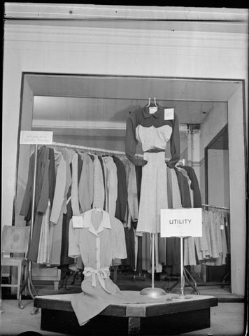 CC41 utility dress 1940s 1941 ration forties fashion shirtdress fashion on a ration 
