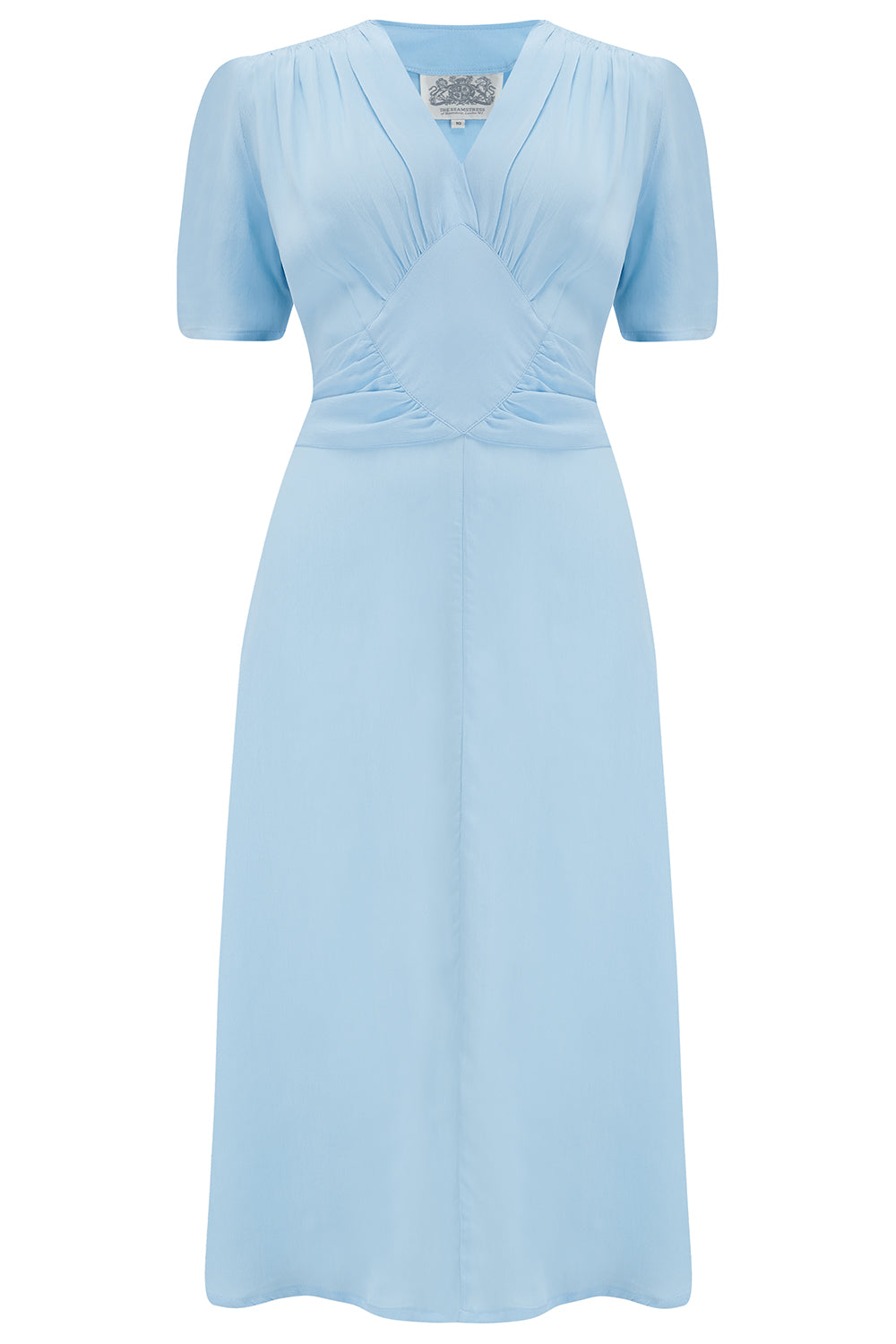 Ruby Dress in Powder Blue, A Classic & Authentic 1940s Vintage Inspired Style By The Seamstress Of Bloomsbury product