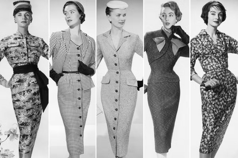 vintage retro 1950s wiggle dress just like RocknRomance over the knee dress classic fashion vintage event 1940 1945 1950 1955