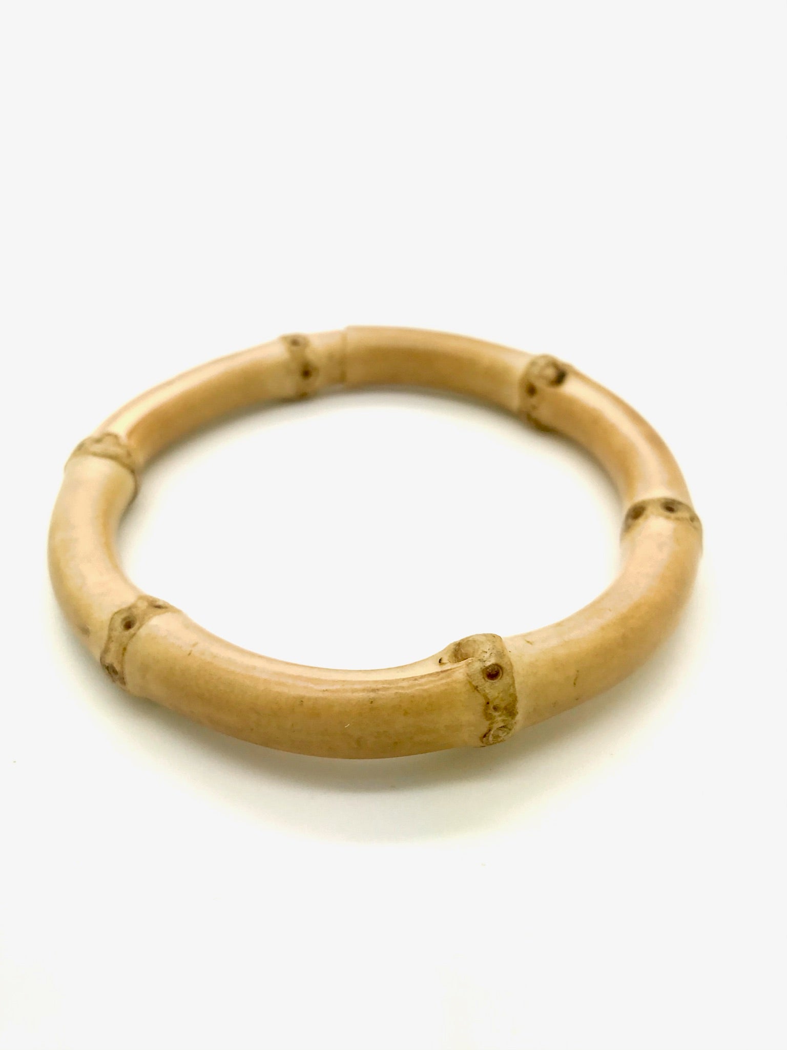 Vintage Style Jewelry, Retro Jewelry 1950s Tiki Retro Rockabilly Natural Bamboo Bangle £5.99 AT vintagedancer.com