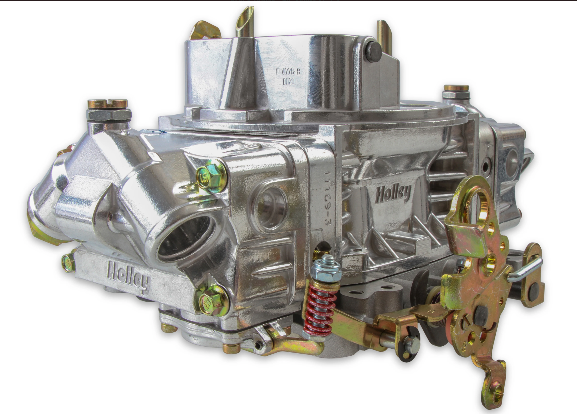 Holley® #0 4777S Double Pump 4 Barrell Carburetor (650 CFM 4150 Mechanical Secondaries Shiny Gasoline)
