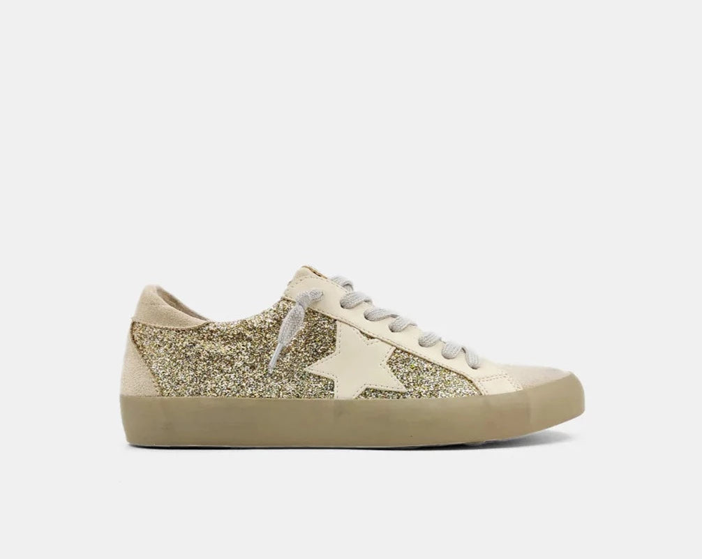 ShuShop Paula Sneaker - Gold Glitter – Mine and Yours Boutique