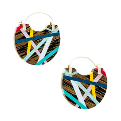 Classic Blue Mini Hoop Earrings