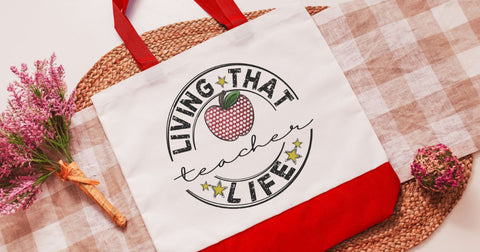 Living That Teacher Life Tote Bag