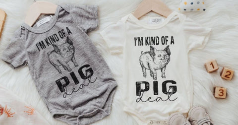 I'm kind of a pig deal baby outfit