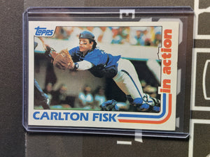 Carlton Fisk 1982 Topps In Action #111