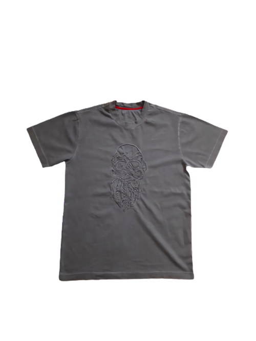 The Brand Forum Biker Head Grey Mens T-Shirt