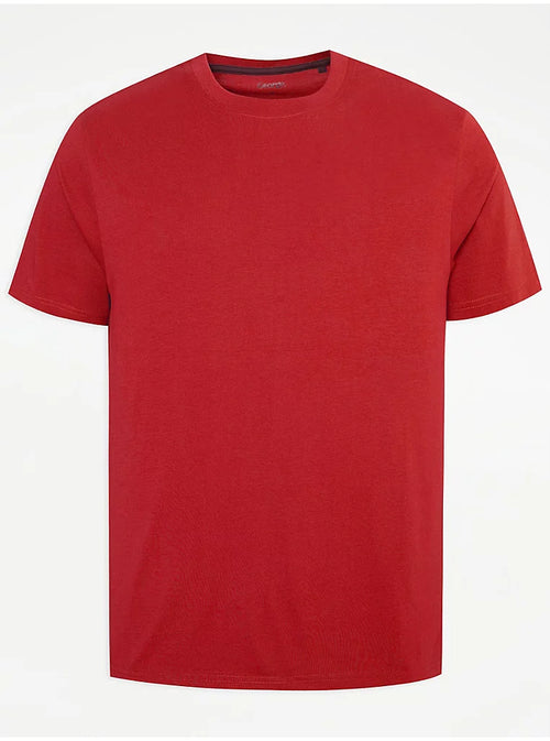 George Red Crew Neck Mens T-Shirt