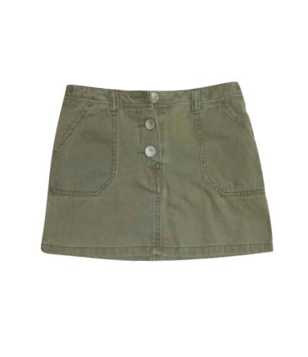 Next Olive Green Jeans Skirt