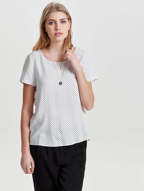 PRINTED SHORT SLEEVED TOP