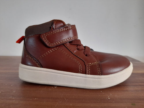 Mothercare Brown Leather Younger Boys Hitops