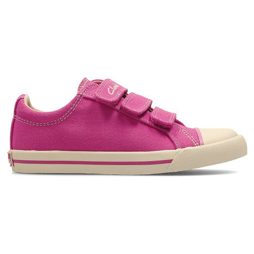 Clarks Gracie Lass Younger Girls Canvas Shoes
