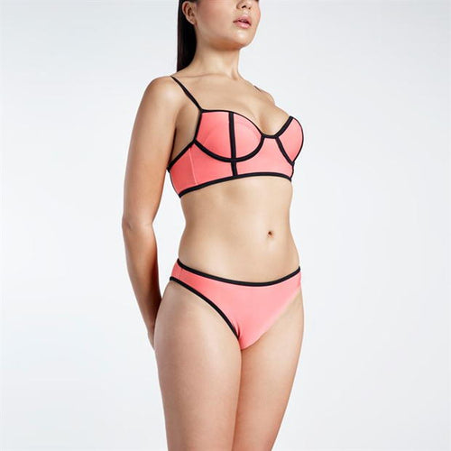 Golddigga Long Line Top & Bottoms Womens Bikini Set