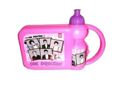 One Direction Pink Lunch Box & Sports Water Bottle Set