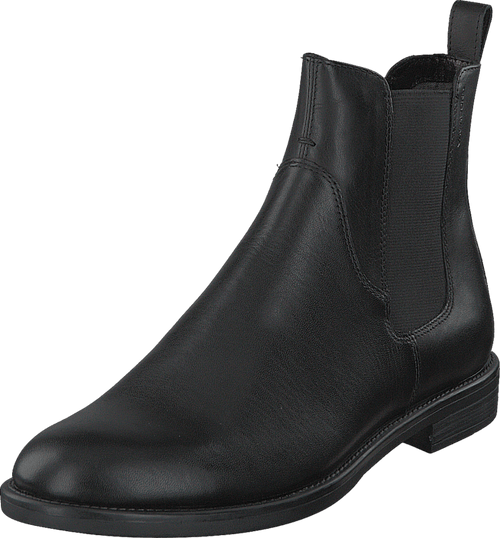 Womens Vagabond Amina Office Block Heel Fashion Closed Toe Ankle Boots, Black