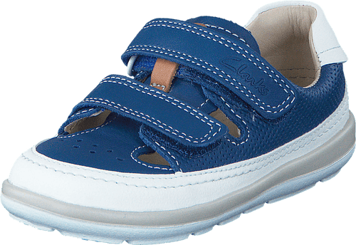 Clarks Softly Navy Fst Younger Boys Shoes