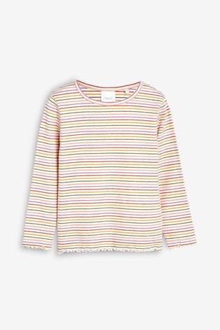 Next Multi Stripe Baby Girls T-Shirt