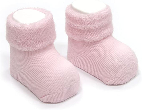Cambrass Plain Pink Baby Girls Socks