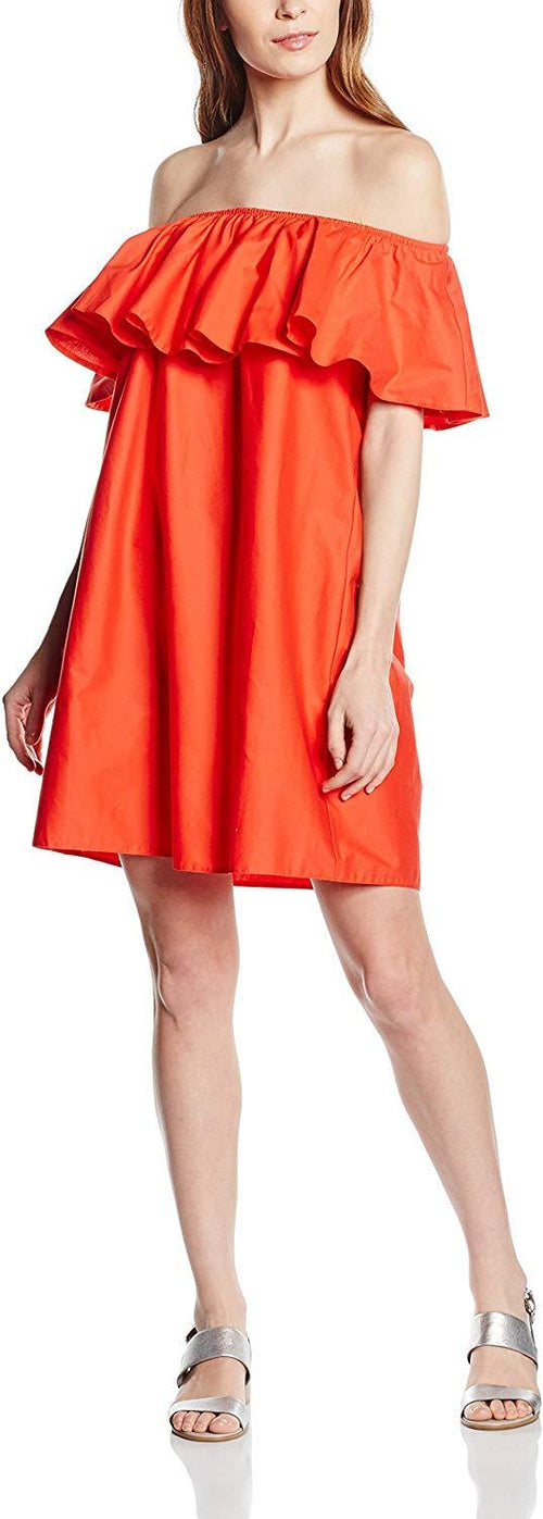 John Zack Orange Bardot Womens Dress