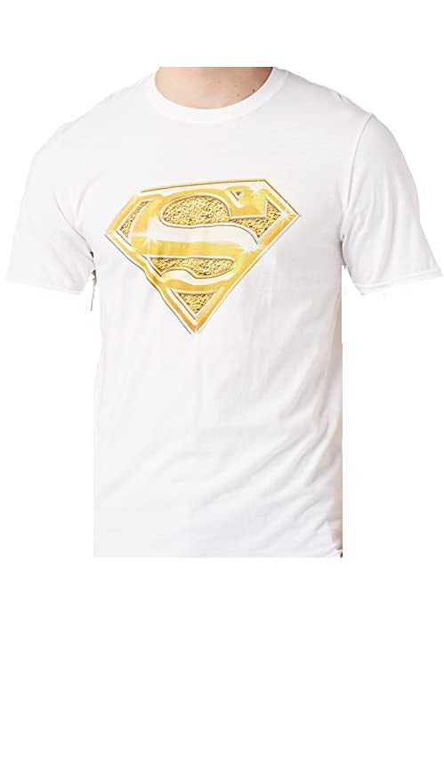 DC Comics Superman Bling Logo Crew Neck Short Sleeve Boys T-Shirt