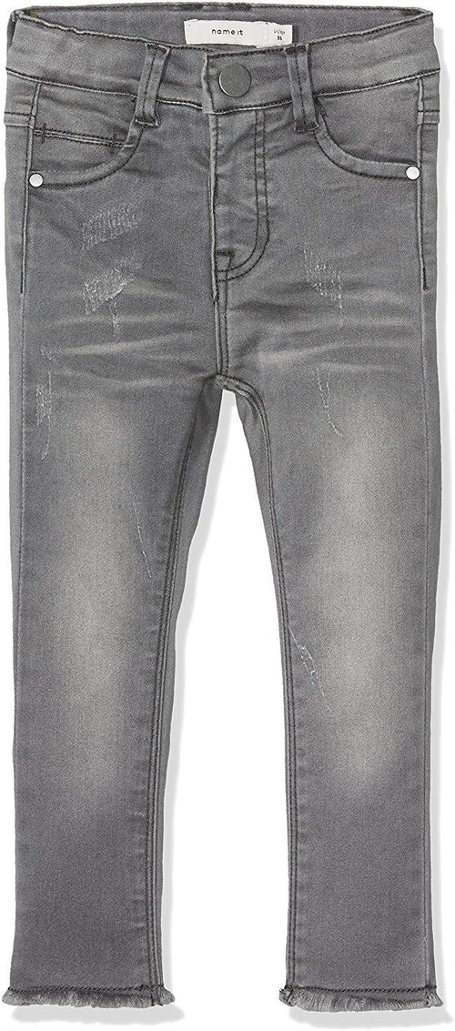 Name It Girls Nittelsy Dark Grey Denim Pant Mini Noos Skinny Jeans