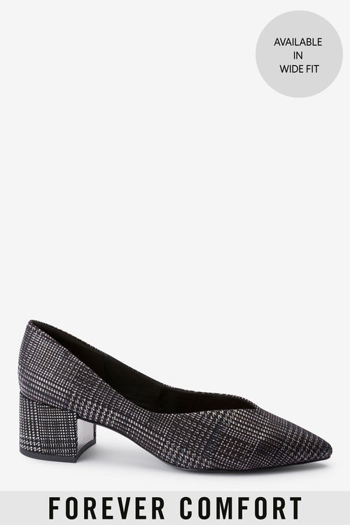 Next Black / Grey Check Womens Shoes