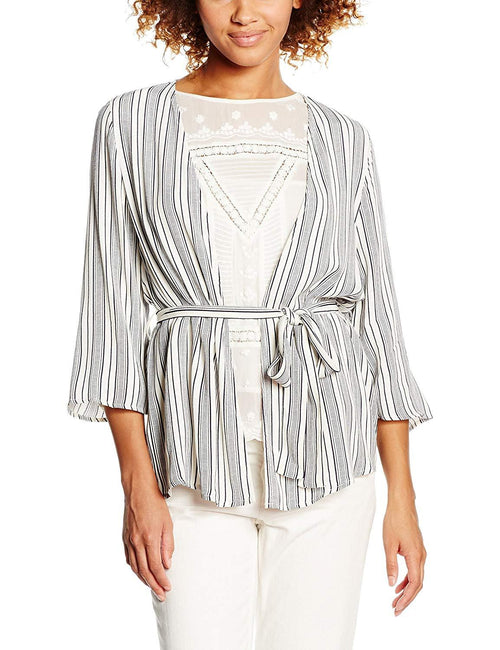 New Look Womens Alfie Striped Belted Kimono