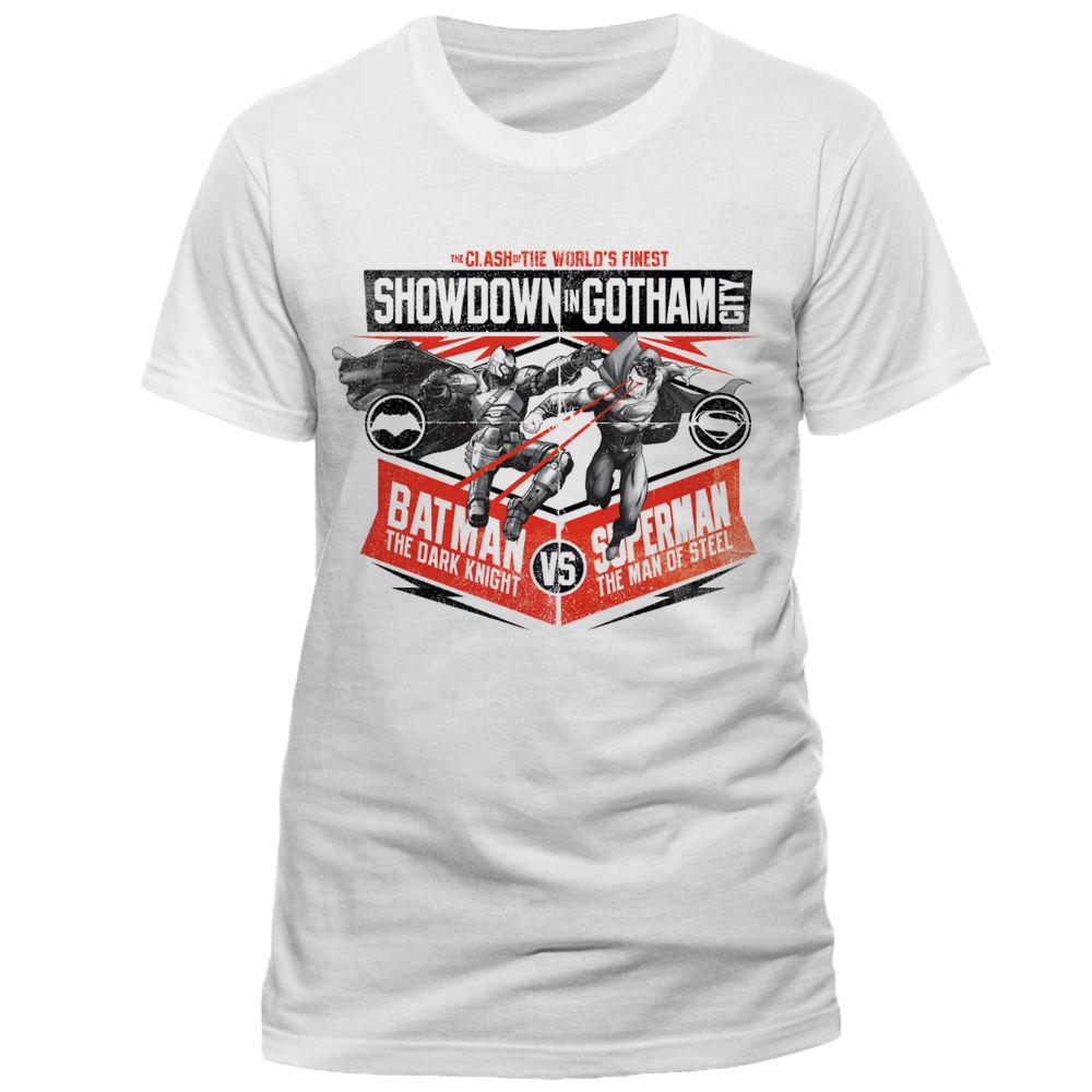 Batman V Superman Showdown in Gotham Mens T-Shirt – Stockpoint Apparel  Outlet
