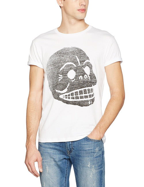 Cheap Monday Mens Standard Tee Filled Skull T-Shirt